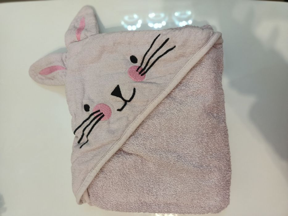 Komplet (4 szt.) Ręczników niemowlęcych z kapturem