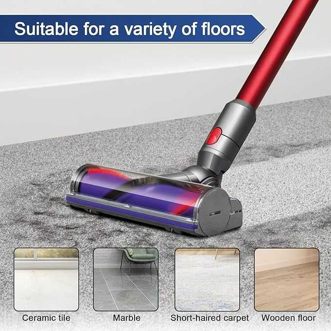 Головка турбо щітки Dyson V7 V8 V10 V11 V15 Килими Деревина 50 Вт