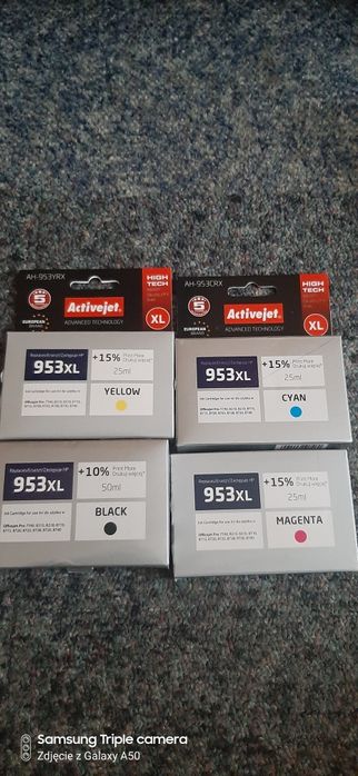 Tusze ActiveJet 953XL do HP – komplet, nowe