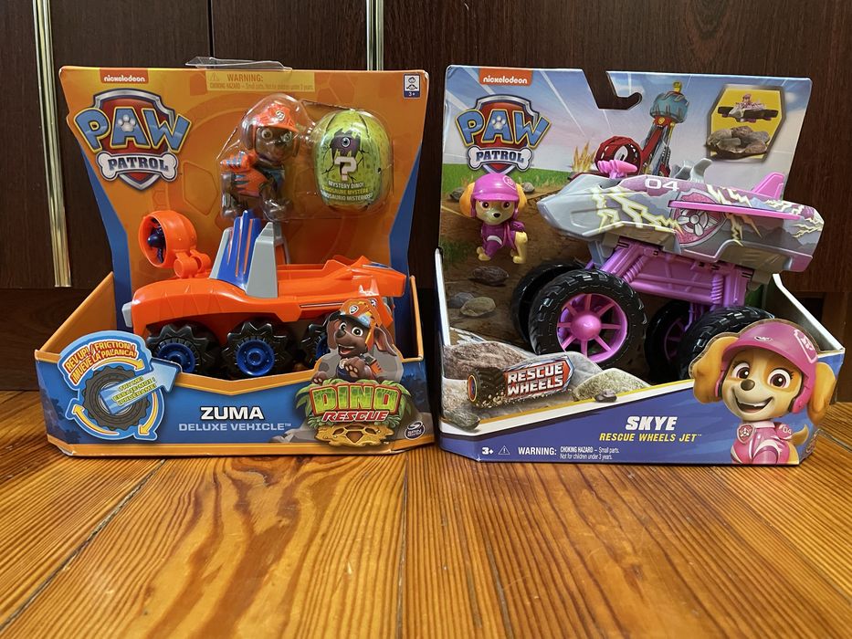 Щенячий патруль. Paw patrol rescue wheels/dino rescue. Skye, Zuma