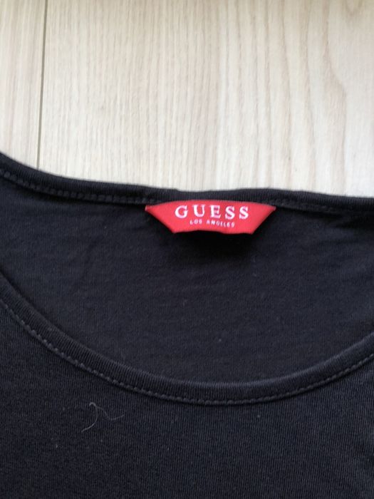 Guess bluzka z szyfonowym rękawem