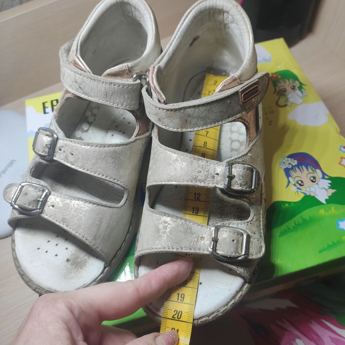 Ортопедические босоножки кожаные для девочки Bebetom