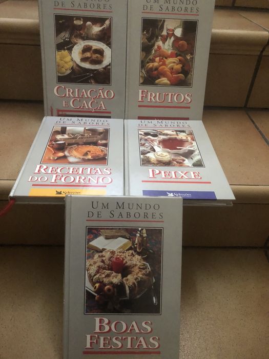 Livros de culinária da coleção “Um Mundo de Sabores”