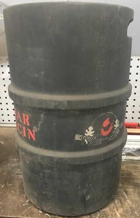 Beczka, KEG, 50l, Zbiornik kwasowy, gumowa otulina