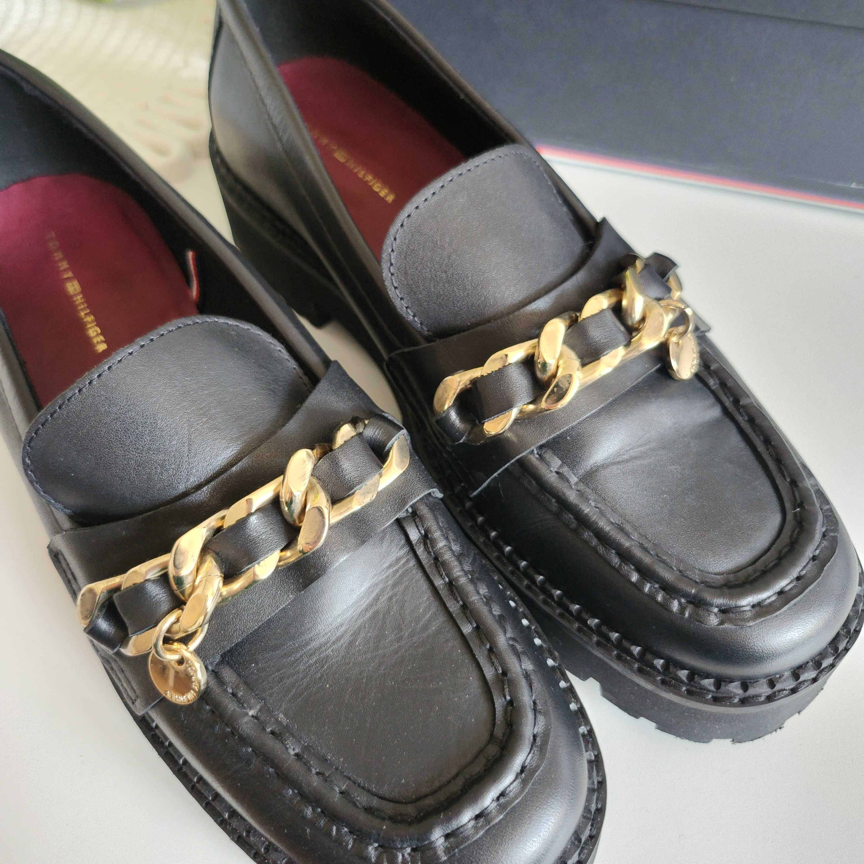 Buty damskie, Tommy Hilfiger, chain chunky loafer, rozmiar 41