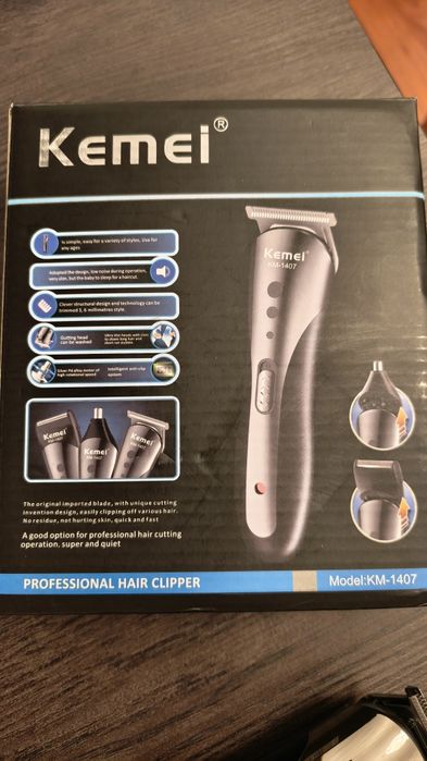 Máquina 3 em 1 (Cabelo, Barba e Nariz) NOVA!