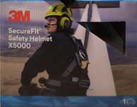 Kask ochronny 3m Biały + słuchawki Peltor