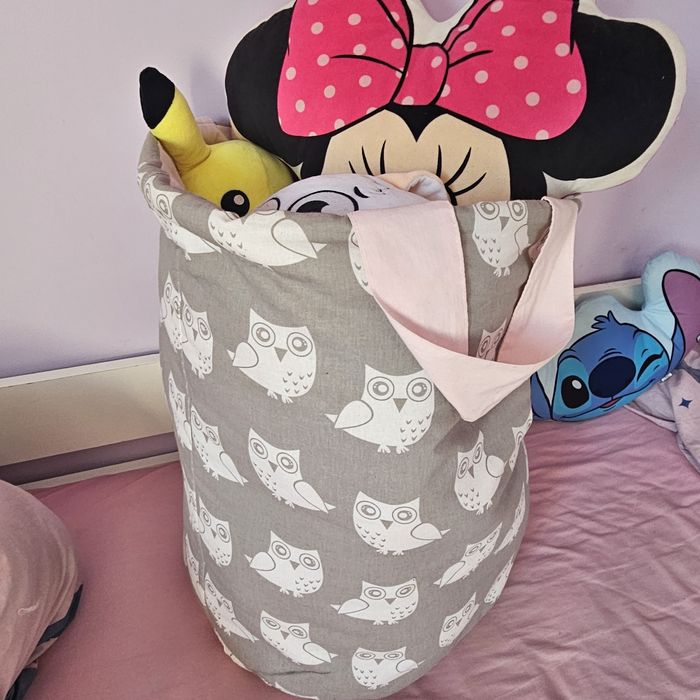 Kosz na zabawki pluszaki duży do przechowywania