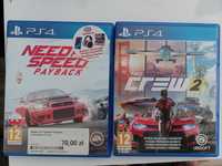 Zestaw gier samochodowych the crew 2 i need for speed payback PL ps4