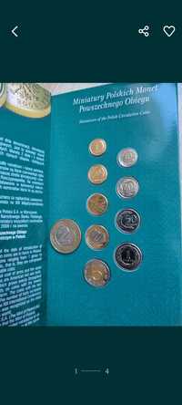 Miniatury monet obiegowych.