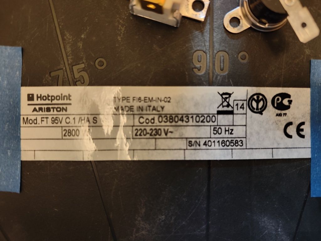 Zegar do piekarnika Hotpoint Ariston FT95VC.1(OW)/HA CODE: PA241H11CCB