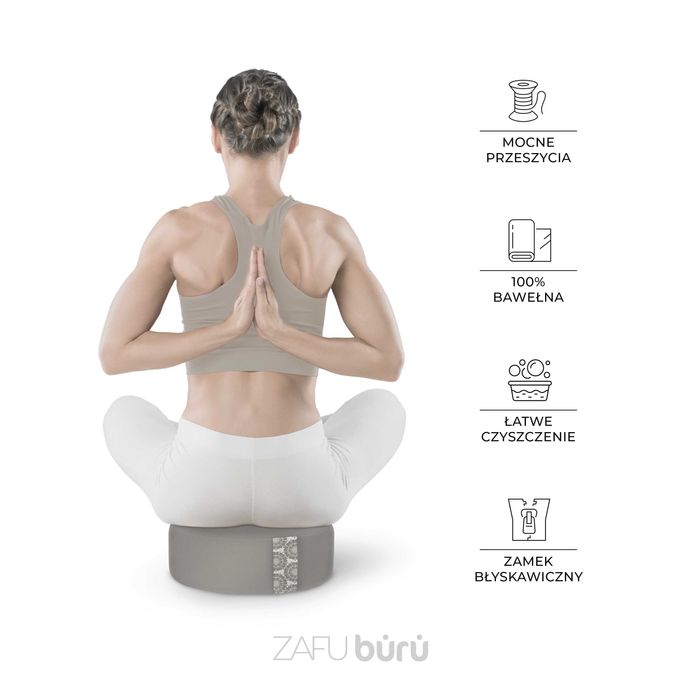 Poduszka do medytacji i jogi ZAFU z gryką – LOVEBURU