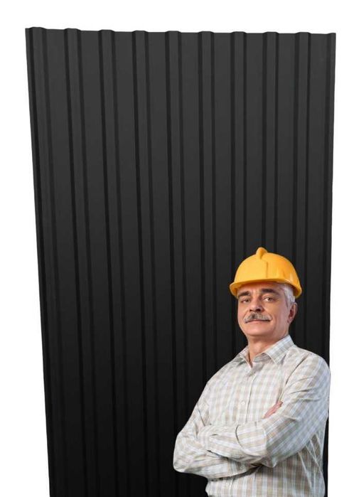 Blacha trapezowa T-14R MAT 9005 tylko odcinki 2,0mb od ręki