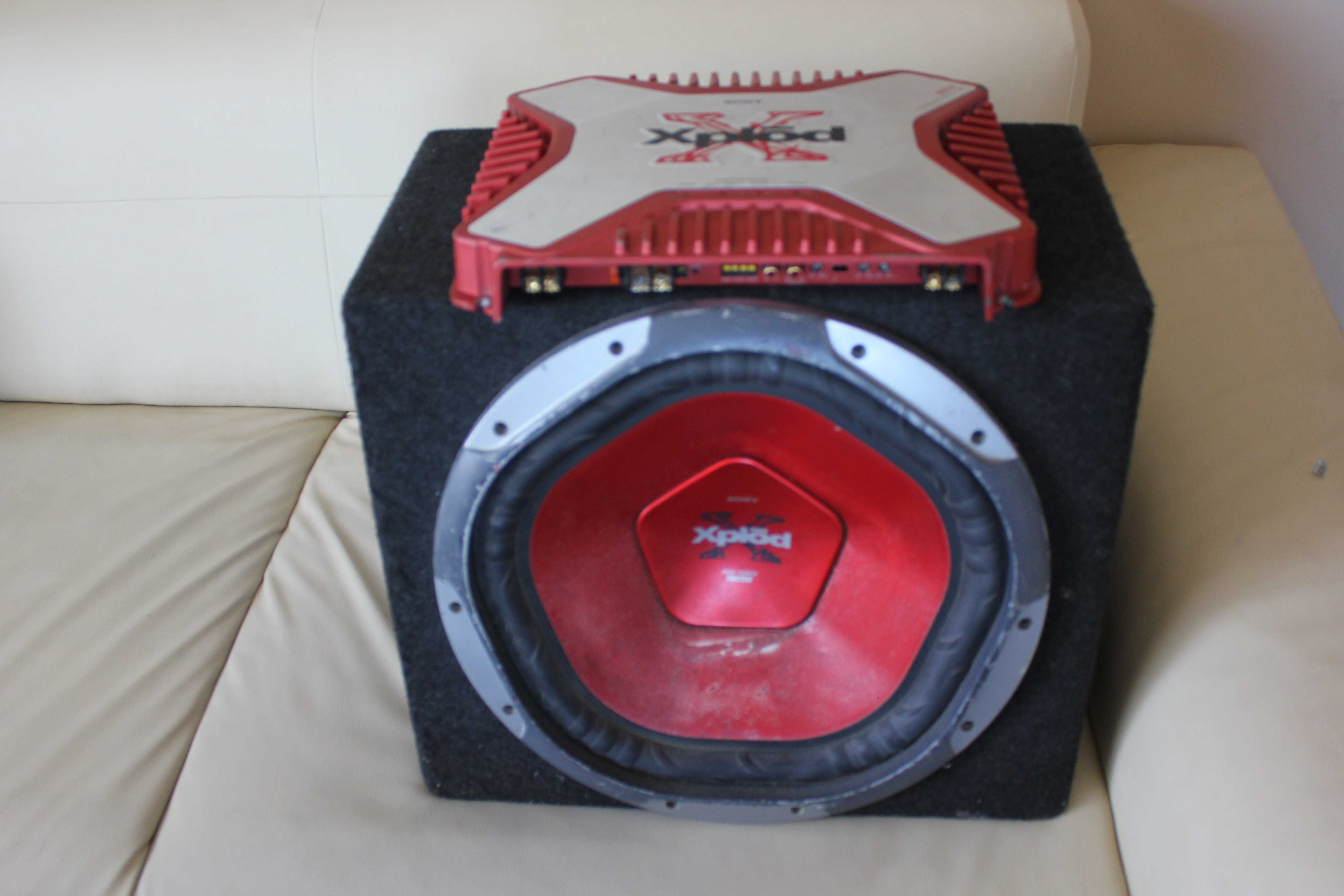 Sony xplod 1400w 15" subwoofer 38cm Wzmacniacz xplod XM-1502SX zestaw