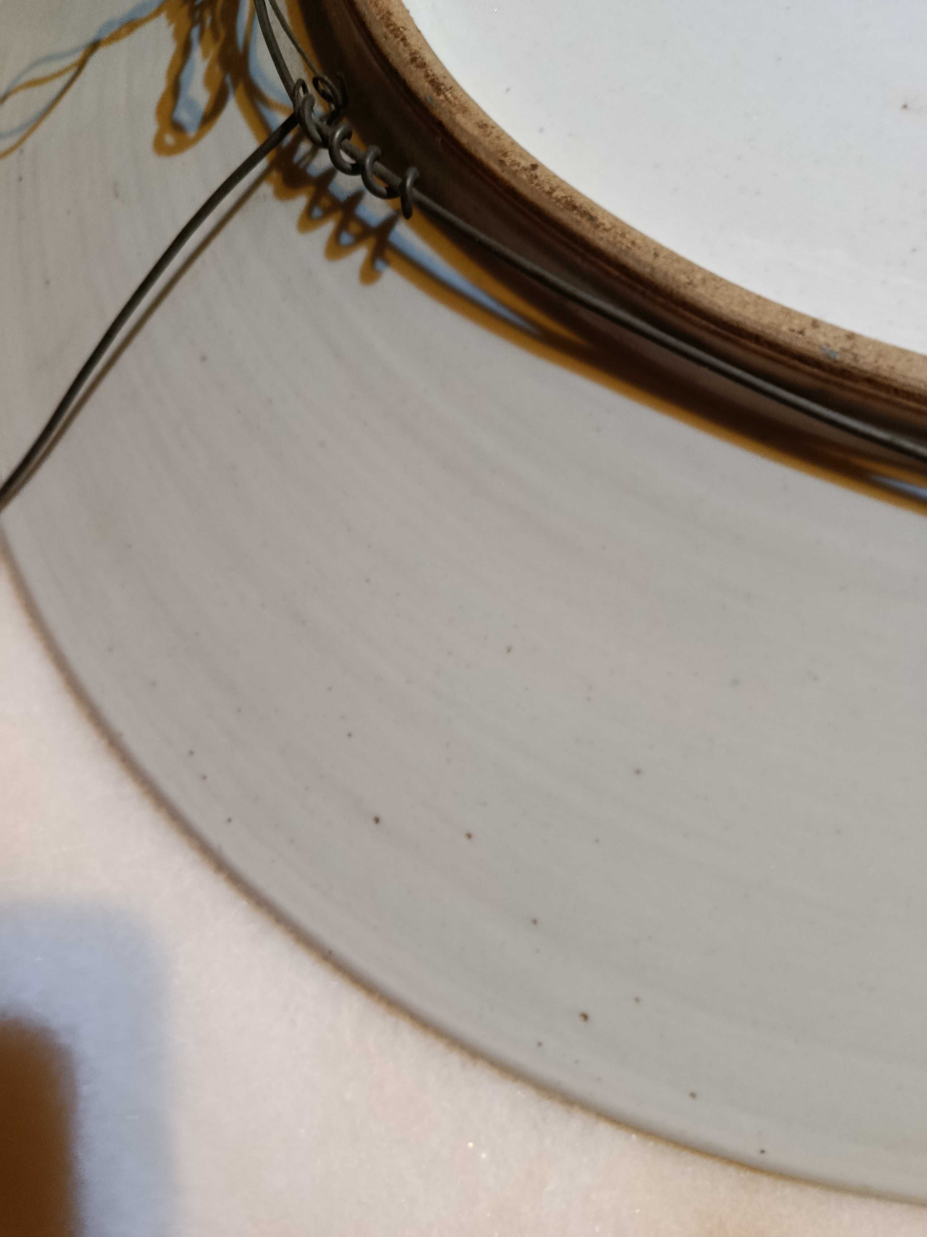 Grande Prato Porcelana Chinesa Séc XIX 48 cm