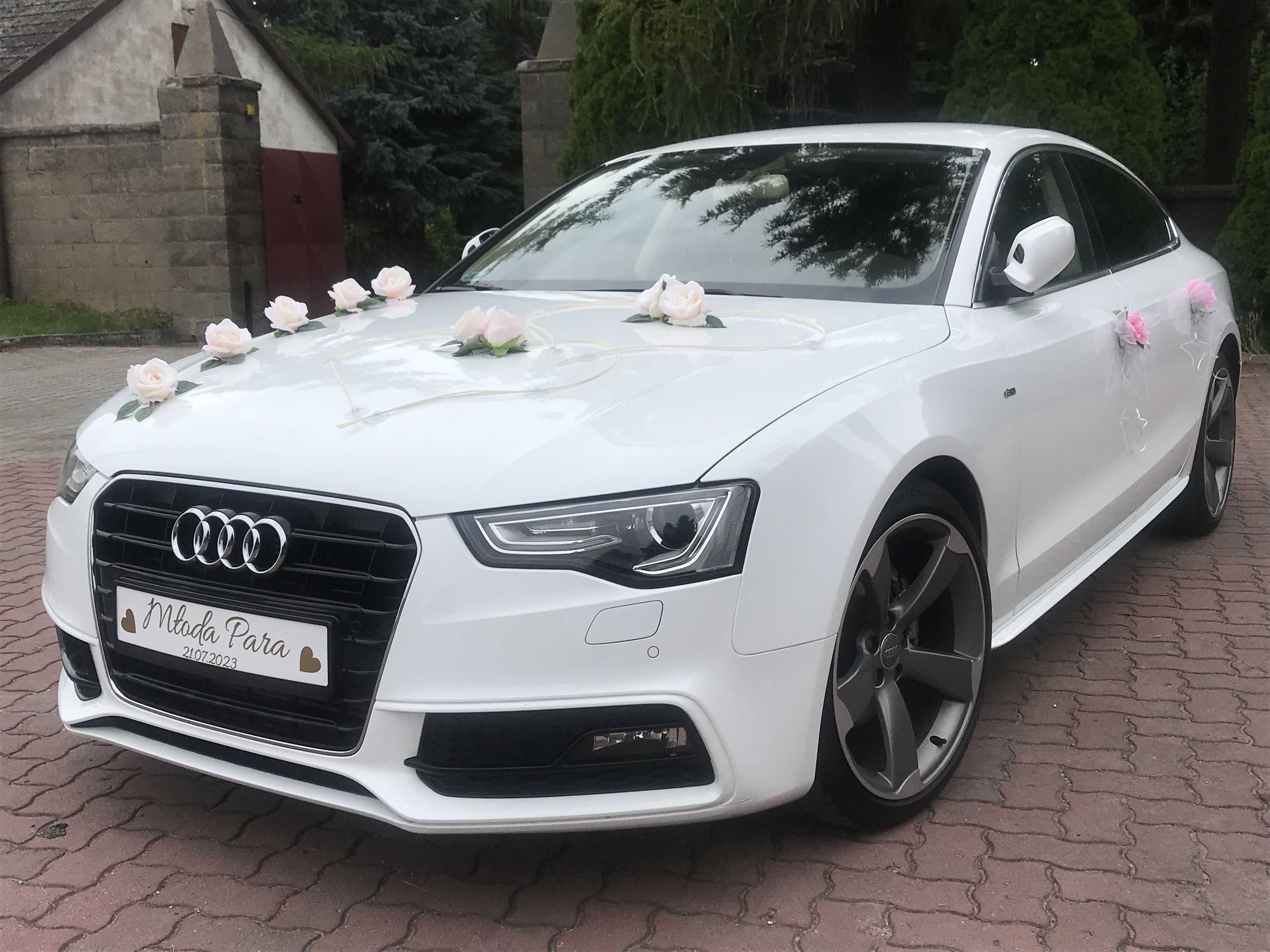 auto do ślubu Audi A5 S-line samochód na wesele