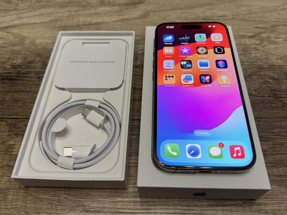 IPhone 15 Pro 256 Natural Titanium, Идеал, Неверлок, Гарантия!