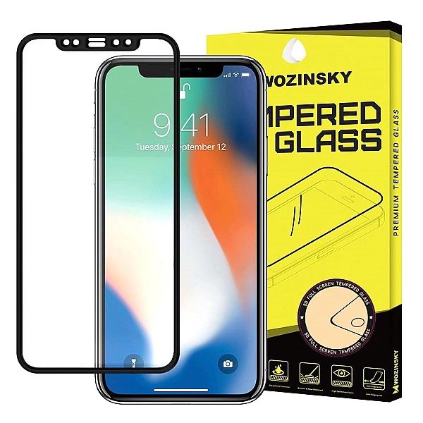 Szkło hartowane Full Glue na cały ekran z ramką do iPhone 11 Pro Max /