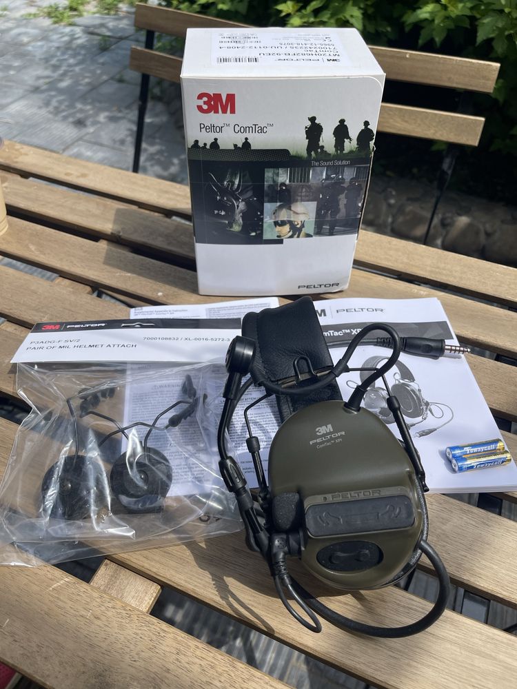 Військові навушники Peltor Comtac XPI з гарнітурою + кріплення‼️