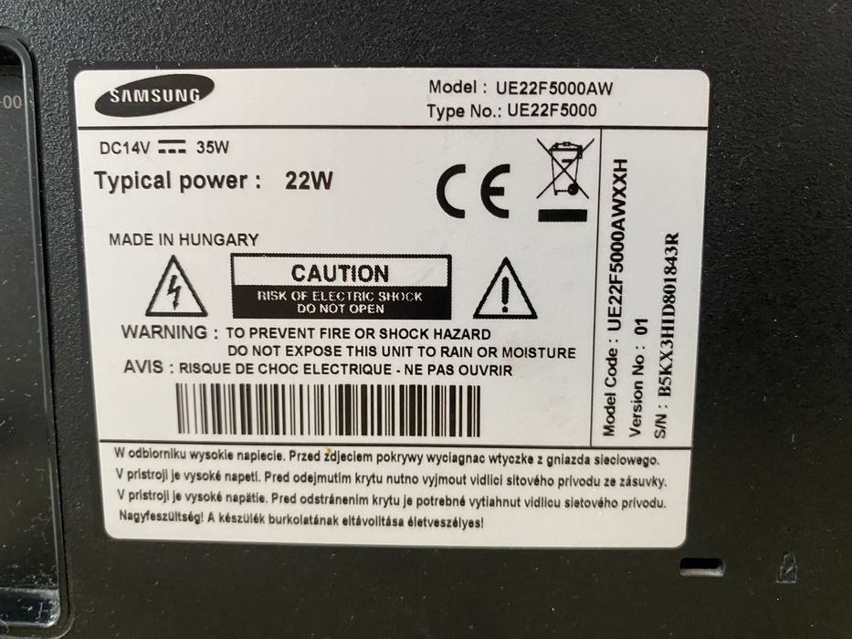 Telewizor LED 22” Samsung