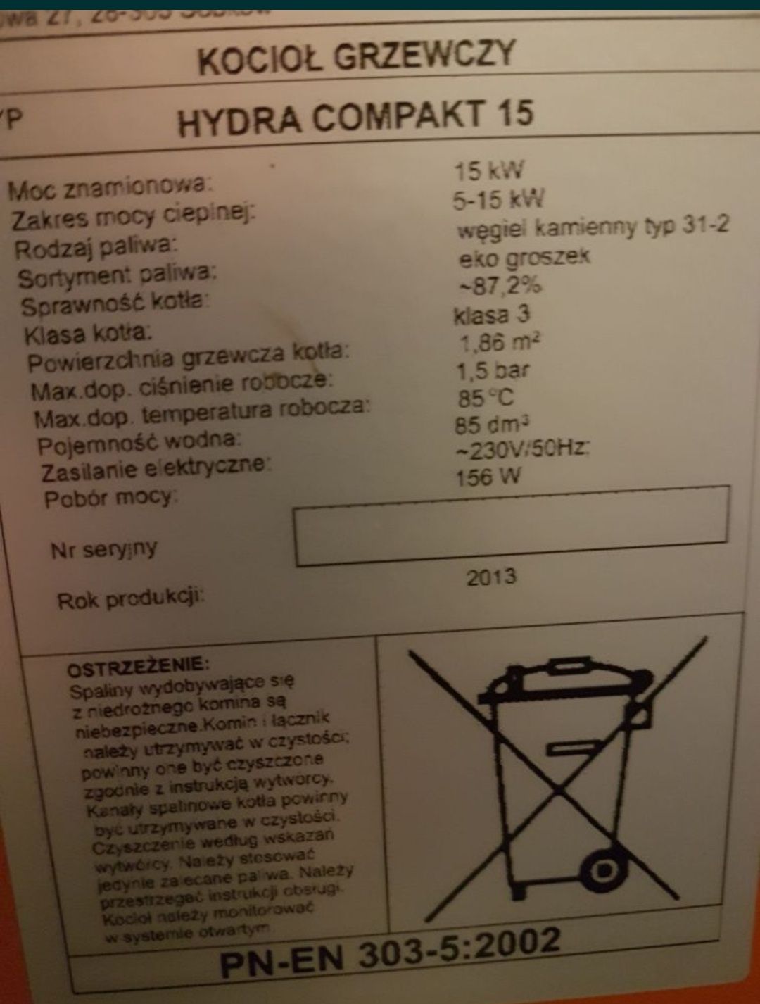 Części do kotła na ekogroszek
