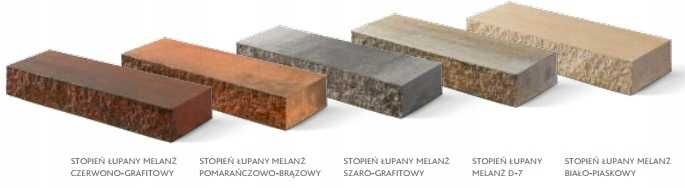 Betonowy Blok Schodowy Łupany 15x35x100cm