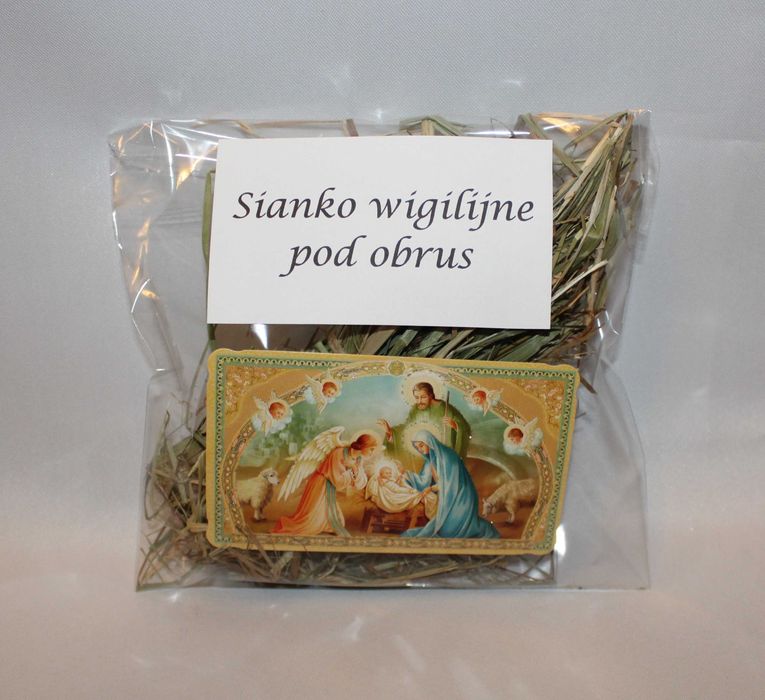 Sianko wigilijne dla zwierząt pod obrus świąteczne na Boże Narodzenie