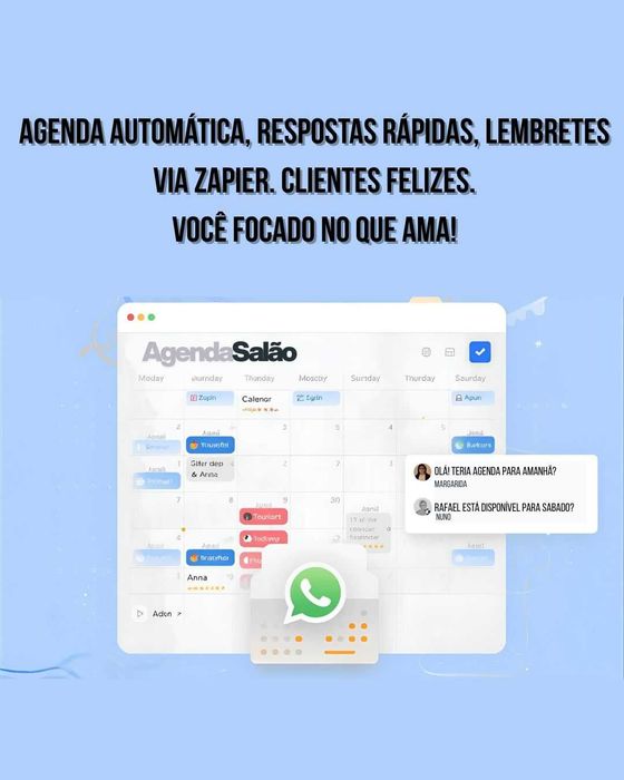 Gestão de Agenda e WhatsApp para Autônomos – €50 Inicial