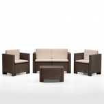 Conjunto de Mobiliário exterior  4 pcs ( almofadas incluidas )