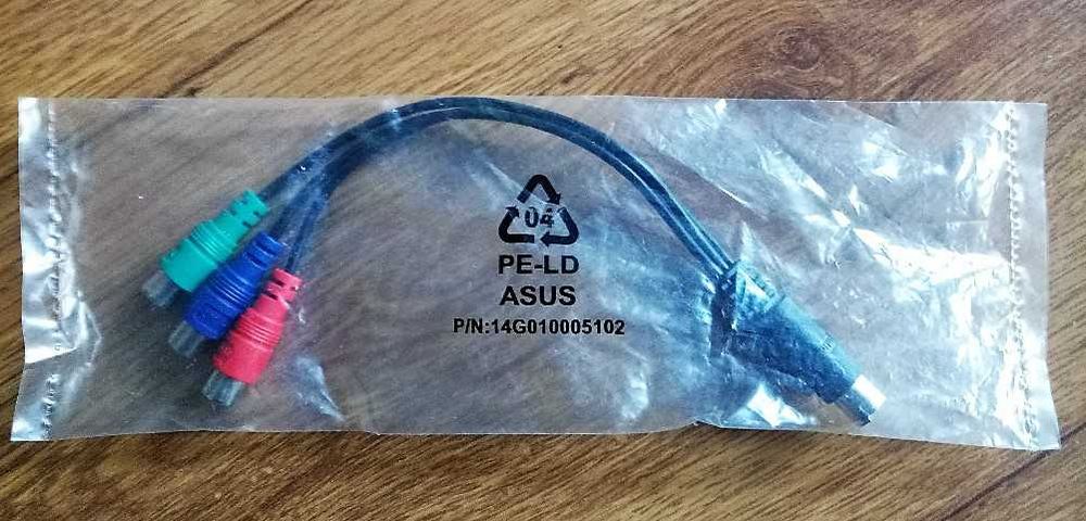 kabel 7 din S-Video na 3 rca gniazda RGB