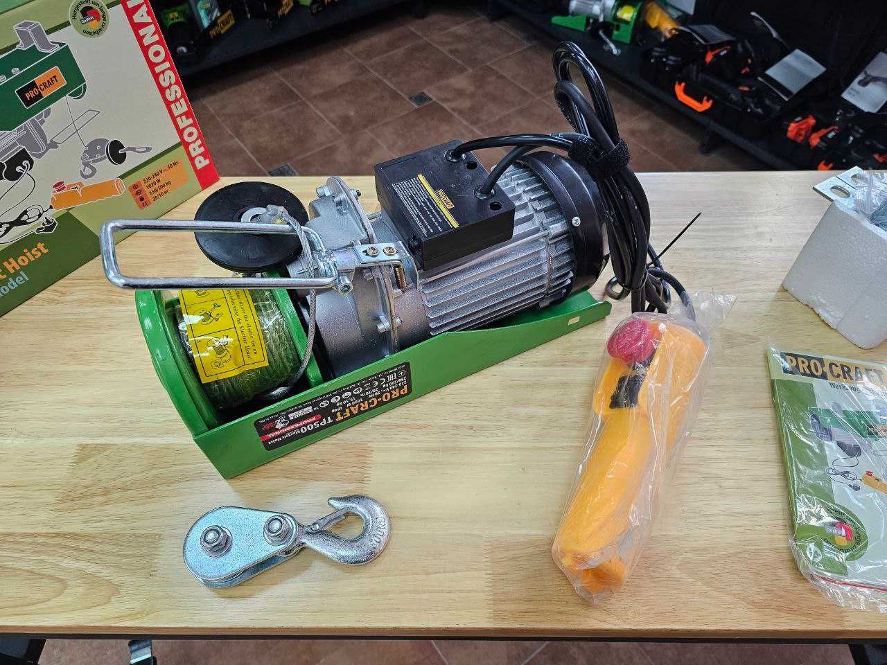 Электрический Тельфер Подъемник ProCraft  500 кг 20м +  Гарантия