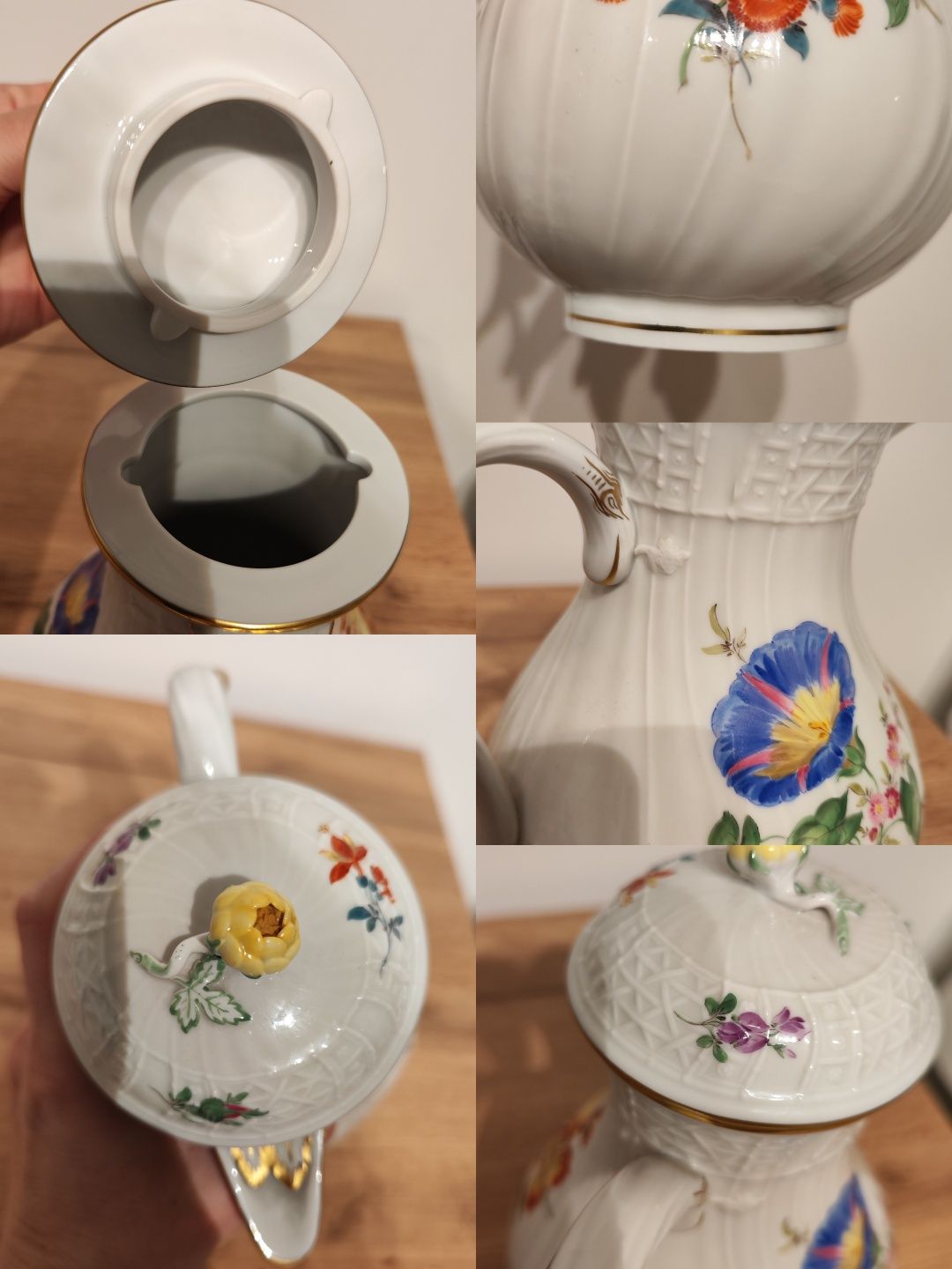 Miśnia Meissen dzbanek kolekcjonerski porcelana