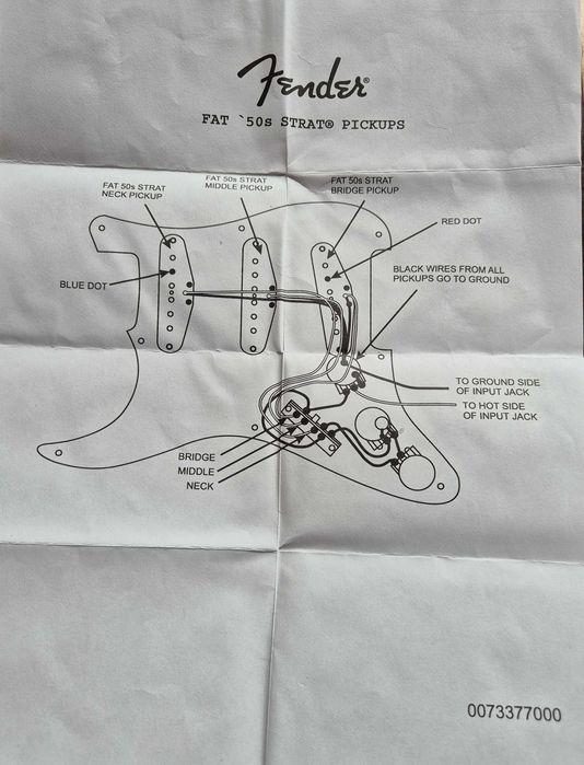 Pickup gitarowy Fender Stratocaster  FAT 50’S - bridge