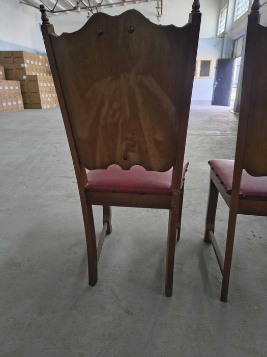 Stół solidny dębowy + 6 krzeseł