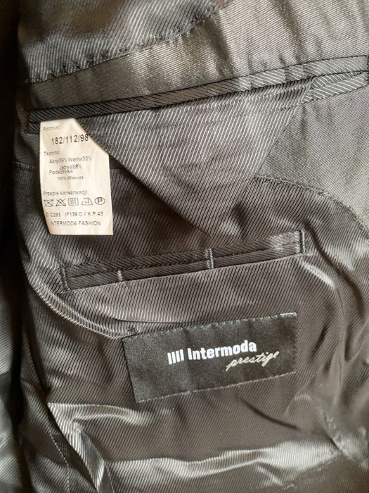 NOWY Garnitur męski Intermoda Prestige 182cm z metką