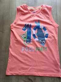 Cool club bluzka t-shirt bez rękawów  marynarskie pool party rozm 134