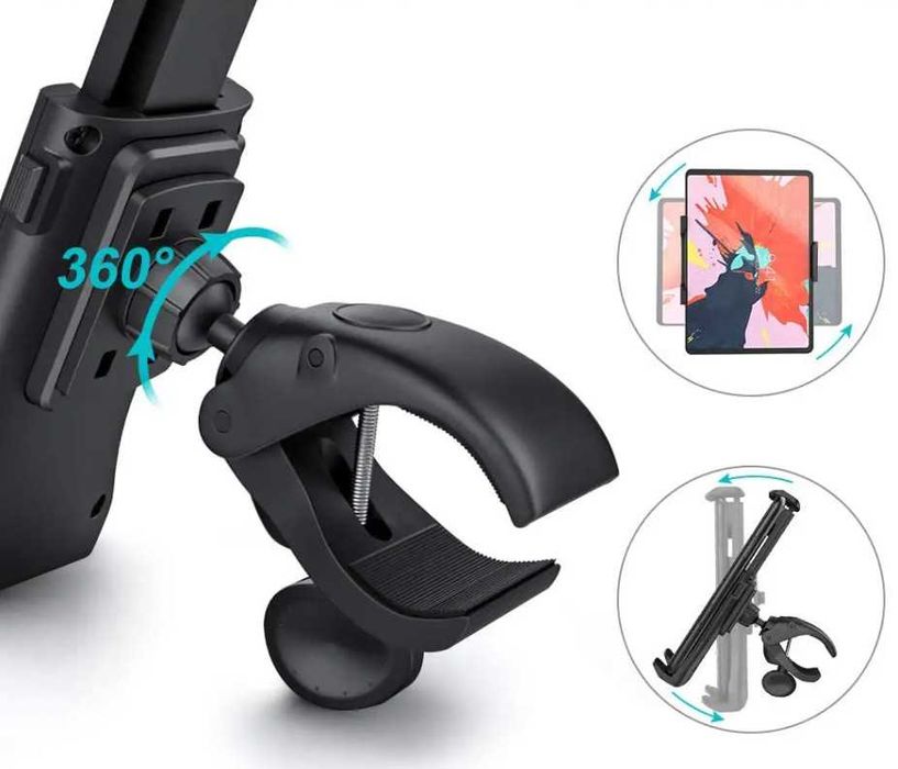 Кріплення Смартфона Планшета на Трубу Велосипед Самокат Коляску