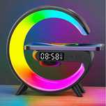 Nowoczesna Ładowarką Indukcyjną  RGB z Głośnikiem Bluetooth
