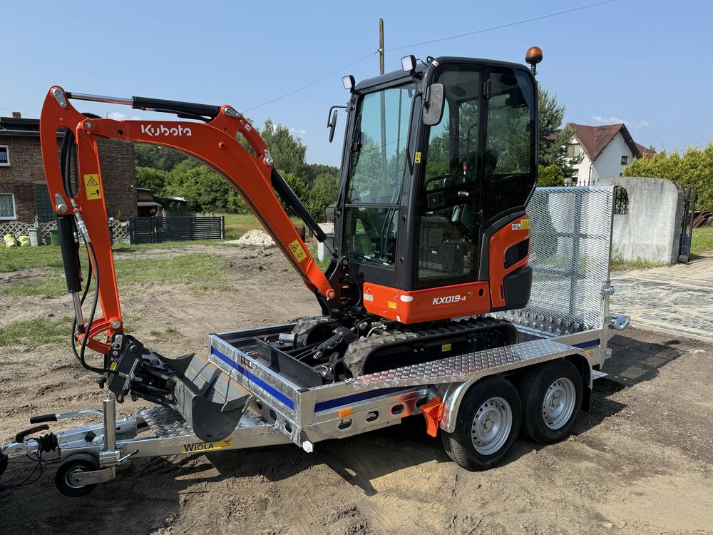 Wynajem koparki kubota bobcat samochodu kiper wywrot okazja tanio