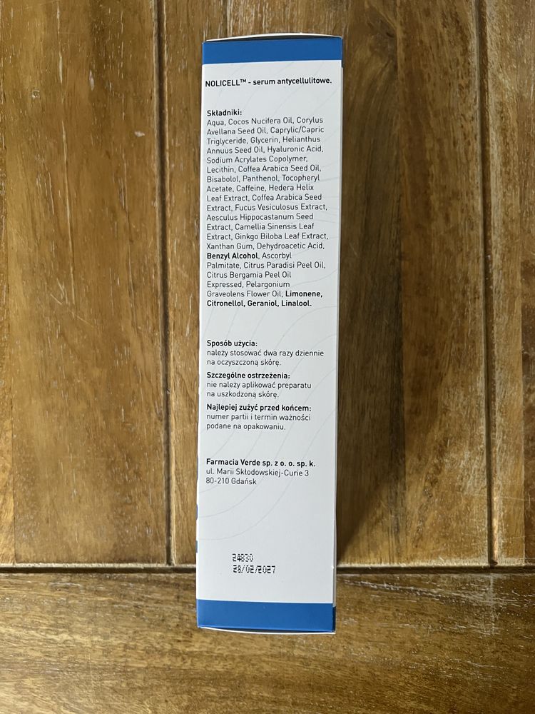 Nowe serum body anti-cellulite Verdelove .Nolicell