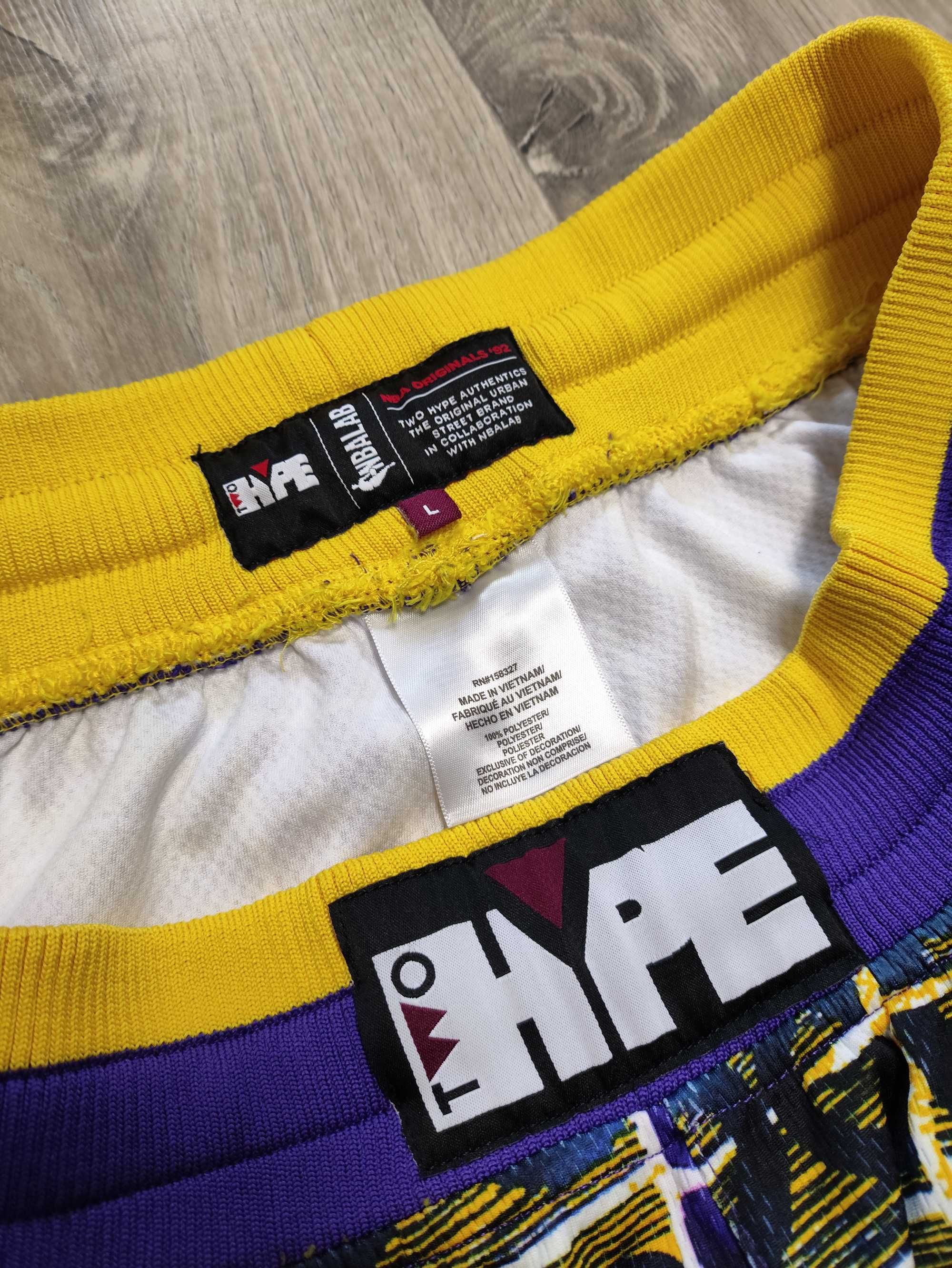 Шорти Two Hype Los Angeles Lakers Team Kente NBA Lab Shorts