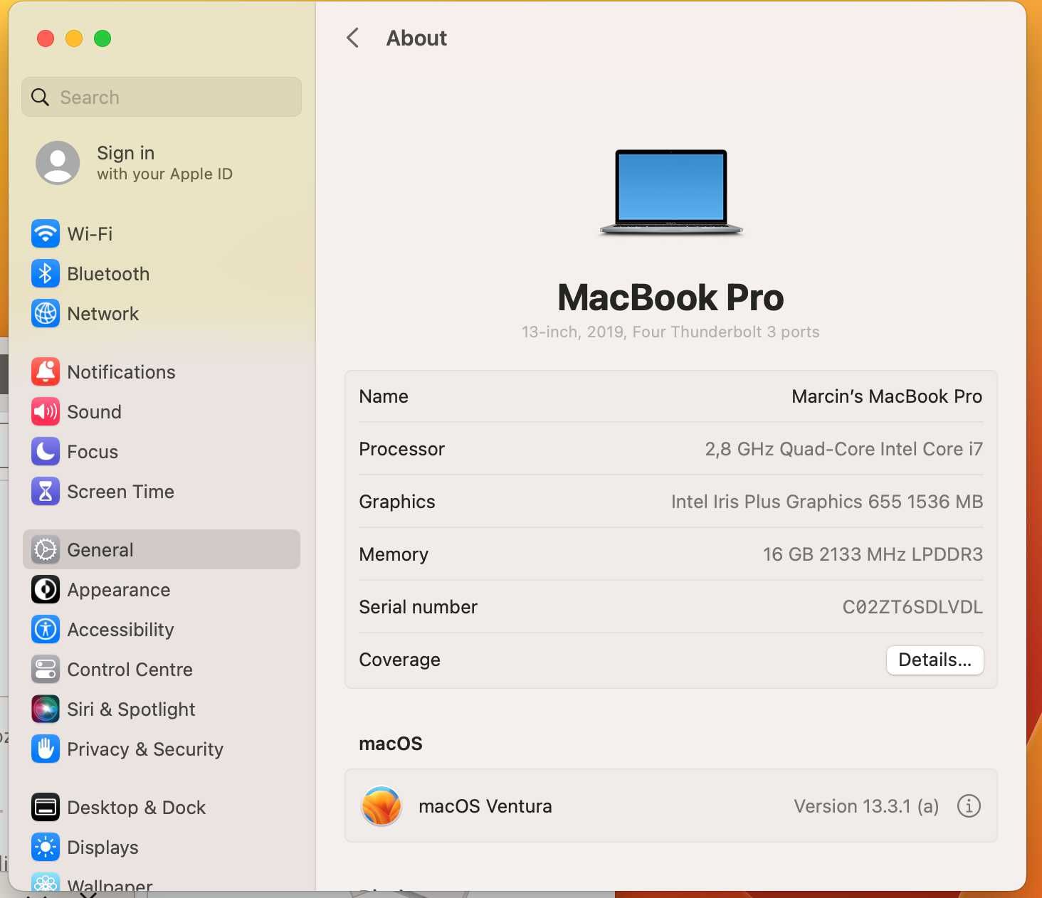 Macbook Pro 13'' i7 2.8GHz 16GB, Stan idealny