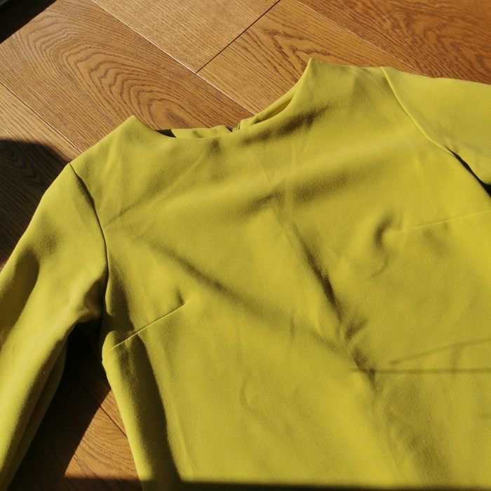 Limonkowa sukienka S