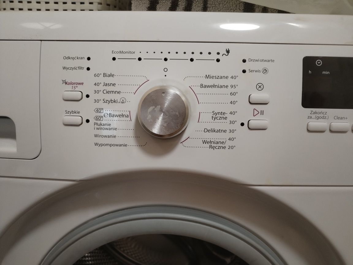 Pilne. Pralka Whirlpool 7kg wsadu, biała, A+++