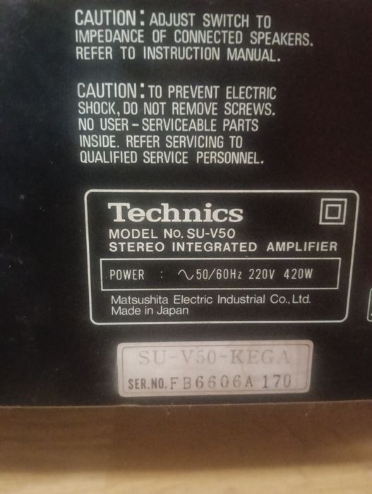Wzmacniacz Technics SU V50