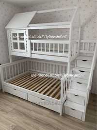 Ліжко двоповерхове "Домик Плюс" ,кровать двухъярусная