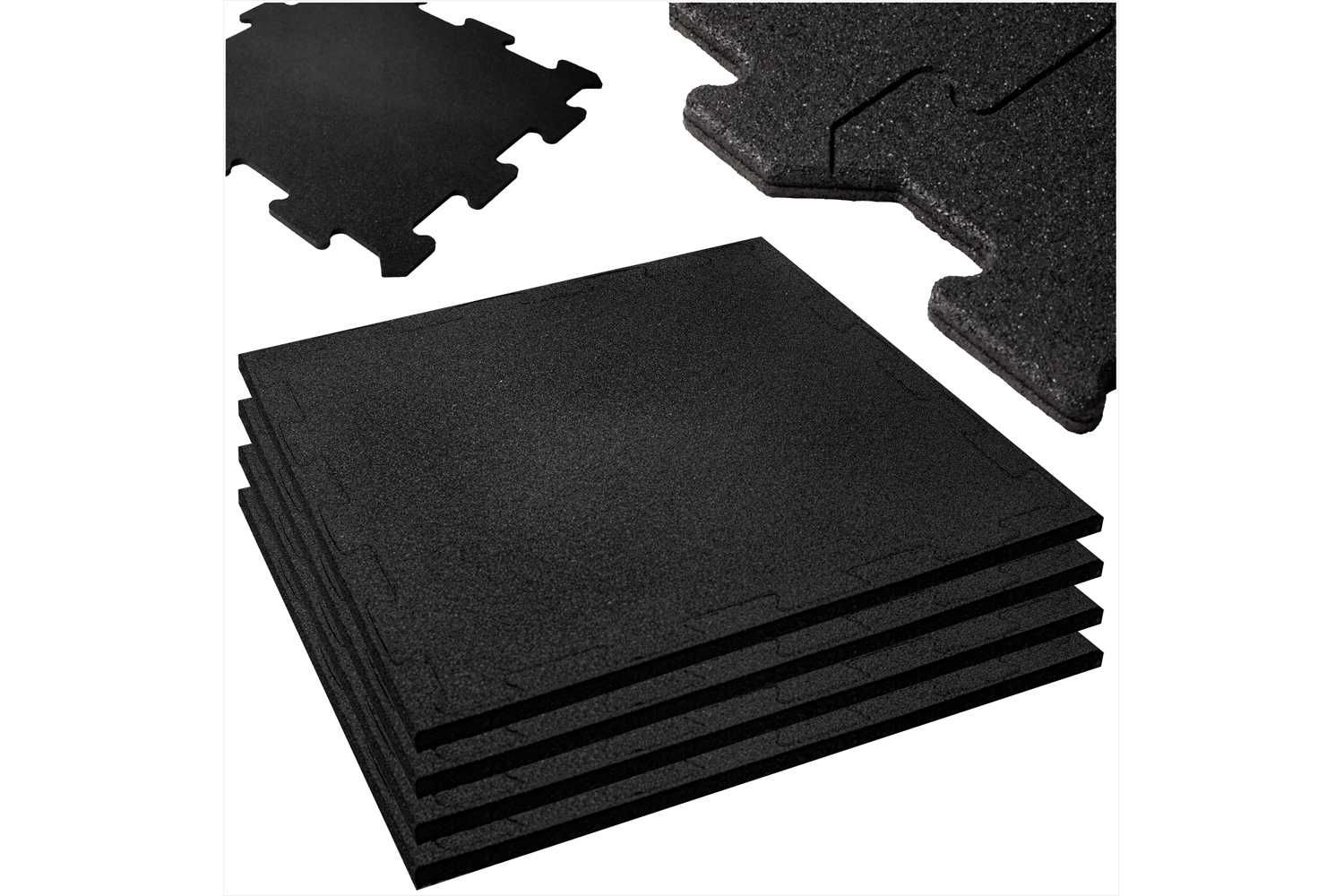 Mata gumowa PUZZLE pod sprzęt do ćwiczeń basen gruba ZESTAW 4szt WA