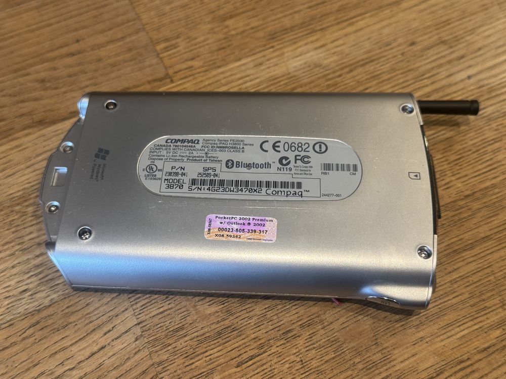 PDA Compaq  iPAQ H3870