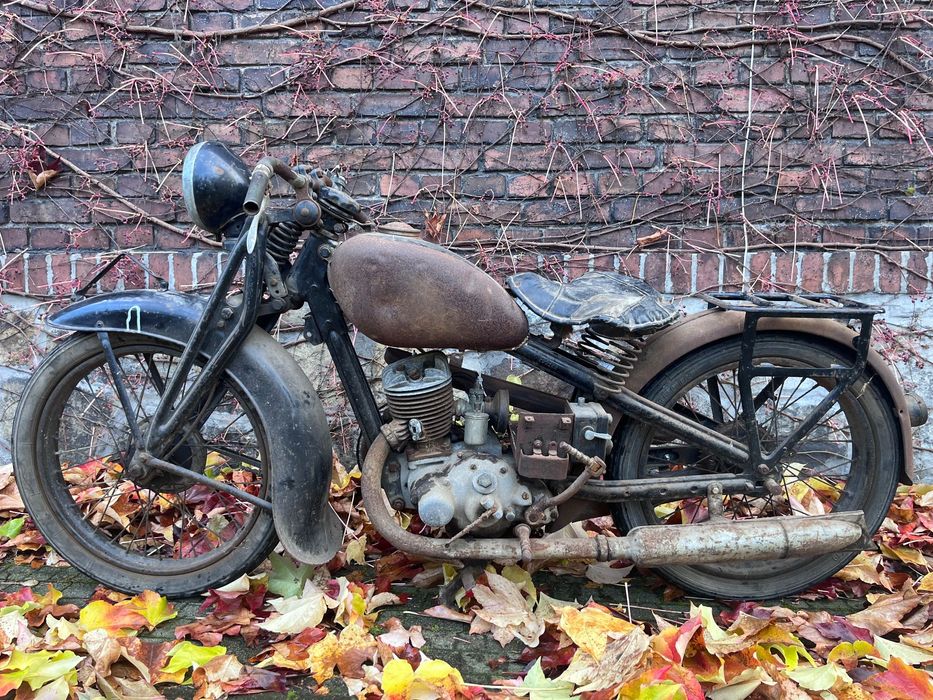 DKW SB200A z elektrycznym rozrusznikiem z 1936 z jednego kawalka