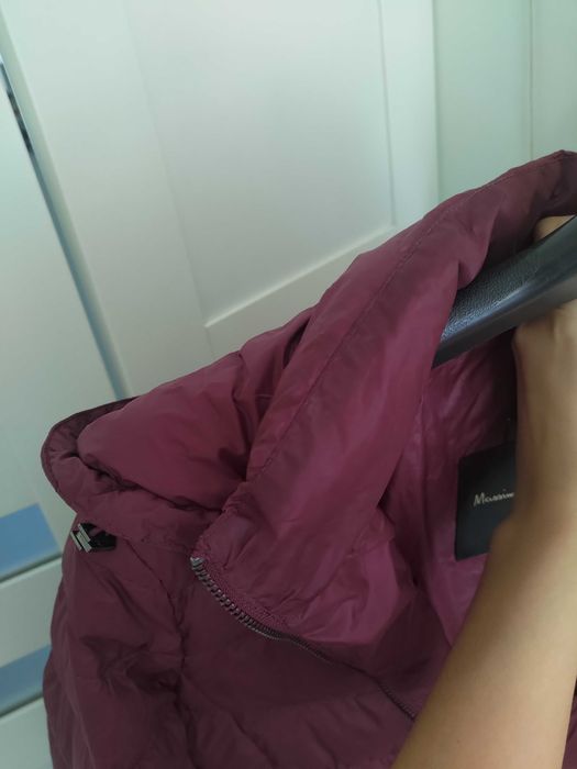Kurtka Massimo Dutti puchowa puch naturaly S bordo